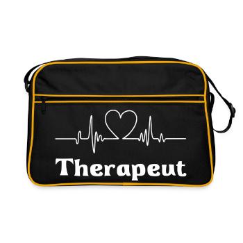 Therapeut - Retro Tasche - Schwarz/Gold - Vorne