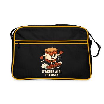 S’more air, please - Retro Tasche - Schwarz/Gold - Vorne
