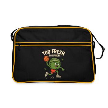 Too fresh to handle - Retro Tasche - Schwarz/Gold - Vorne
