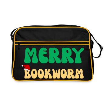 Lese-Tote-Tasse Ästhetisches Buch-Nerd-Geschenk - Retro Tasche - Schwarz/Gold - Vorne