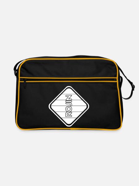 Rojin - Retro Tasche - Schwarz/Gold