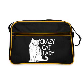 Cat cat - Retro Tasche - Schwarz/Gold - Vorne