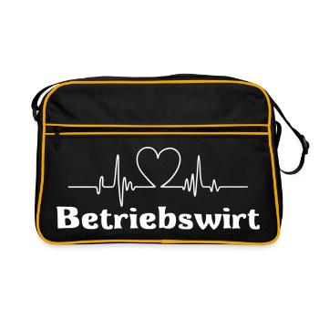 Betriebswirt - Retro Tasche - Schwarz/Gold - Vorne