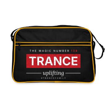 The Magic Number 138 - Uplifting Trance - Retro Tasche - Schwarz/Gold - Vorne