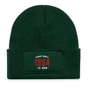 GEORGE ORWELL 1984 - Kids' Recycled Patch Beanie - bottle green - Front