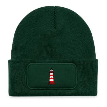 Lighthouse - Kids' Recycled Patch Beanie - bottle green - Front