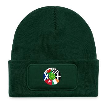 Drapeaux des nations celtiques, Pan Celtic, Pays de Galles, Écosse - Bonnet enfant en polyester recyclé avec patch - vert bouteille - Devant