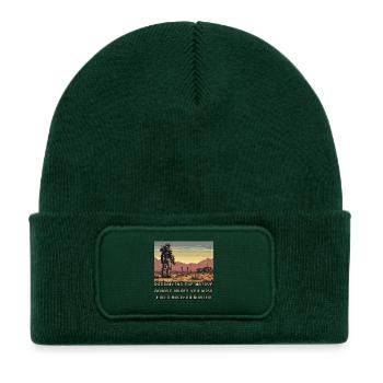 Patrouillen in der Mojave - Kinder Recycelter Patch Beanie - Flaschengrün - Vorne