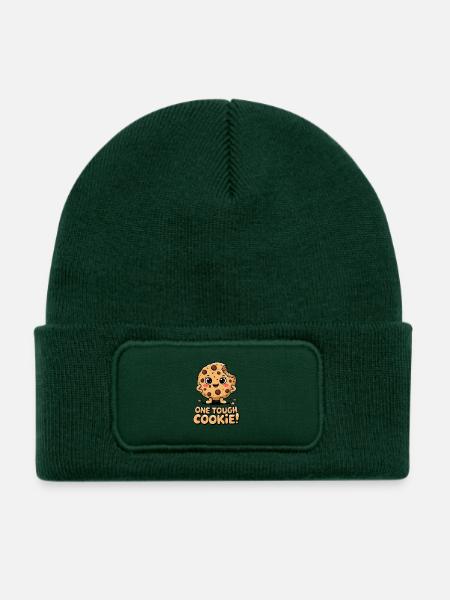 Ein harter Keks! - Kinder Recycelter Patch Beanie - Flaschengrün