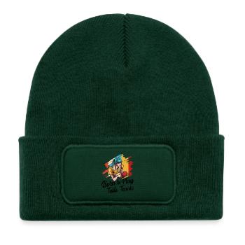 Table tennis - Kids' Recycled Patch Beanie - bottle green - Front