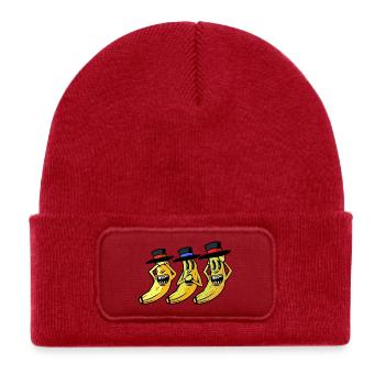 banane drôle drôle drôle banane fruit fruit - Bonnet enfant en polyester recyclé avec patch - rouge classique - Devant