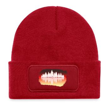Wald - Forest - Kinder Recycelter Patch Beanie - klassisch Rot - Vorne