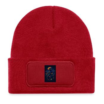 Batteur au néon - Bonnet enfant en polyester recyclé avec patch - rouge classique - Devant