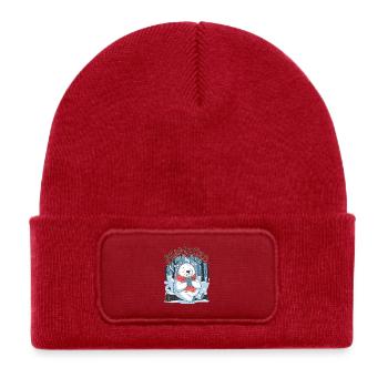 Bear-ly Cold - Kids' Recycled Patch Beanie - classic red - Front