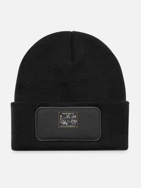 Fotograf - Kinder Recycelter Patch Beanie - Schwarz