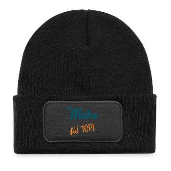 MASTER - Kids' Recycled Patch Beanie - black - Front