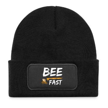 Bee Fast Bees Honey - Kids' Recycled Patch Beanie - black - Front