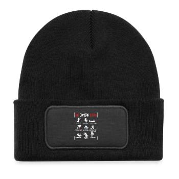 photographer - Kids' Recycled Patch Beanie - black - Front