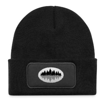 Wald Forest - Kids' Recycled Patch Beanie - black - Front