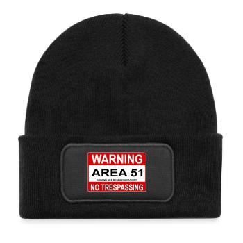 AREA 51 Shield - Kids' Recycled Patch Beanie - black - Front