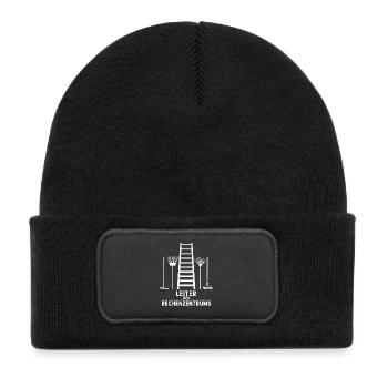 LEITER OF THE DATA CENTRE - Kids' Recycled Patch Beanie - black - Front