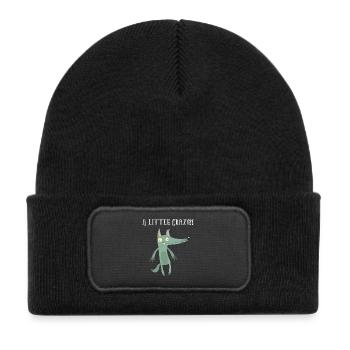 Work job sayings workhorse office humor wolves - Kids' Recycled Patch Beanie - black - Front