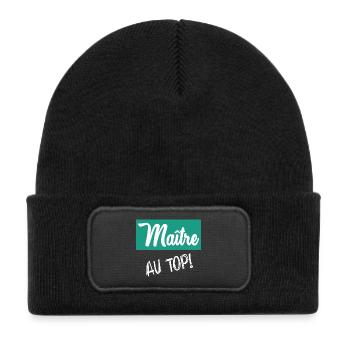 MASTER. MASTER - Kids' Recycled Patch Beanie - black - Front