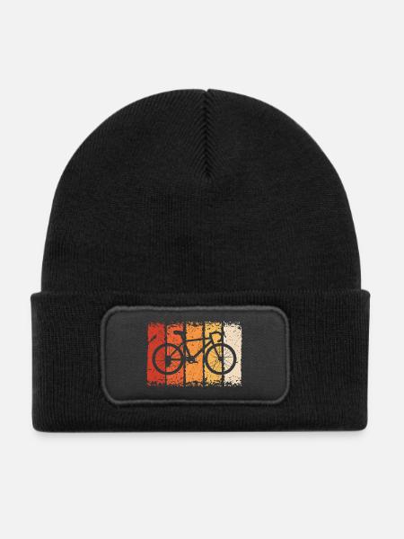 Fahrrad - Kinder Recycelter Patch Beanie - Schwarz