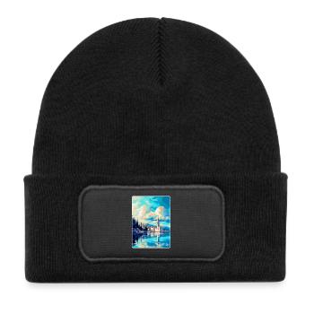 Split Croatia Vintage Travel Poster WPA Souvenir - Kids' Recycled Patch Beanie - black - Front