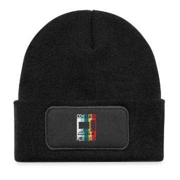 Computer Flüsterer - Kinder Recycelter Patch Beanie - Schwarz - Vorne