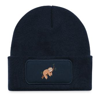 sloth - Kids' Recycled Patch Beanie - french navy - Front