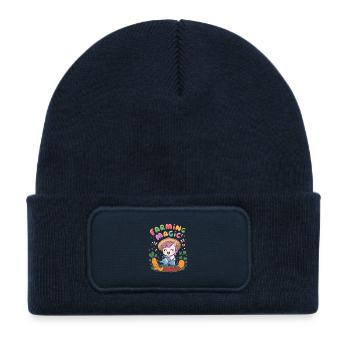 Farming Magic! - Kids' Recycled Patch Beanie - french navy - Front