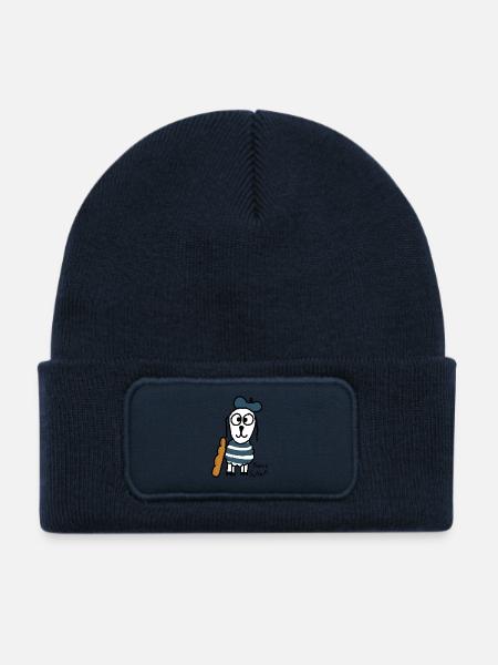 Französisch ScHoF - Kinder Recycelter Patch Beanie - French Navy