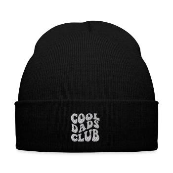 Cool Dads Club Retro bestickt - Bestickte Wintermütze - Schwarz - Vorne