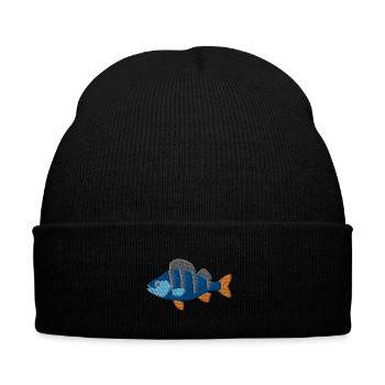 Perchoir brodé - Bonnet d'hiver personnalisable en broderie - noir - Devant