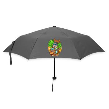 Lustige Esel Cartoon Sommer Strand Sonnenbrille - Regenschirm (klein) - Grau - Vorne