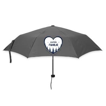 coolste Familie - Regenschirm (klein) - Grau - Vorne