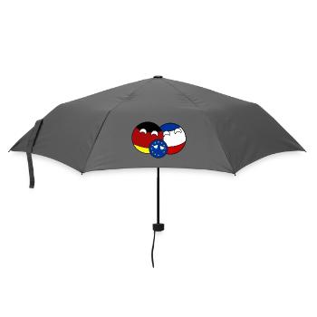 Countryball Germany France EU - Brexit - Regenschirm (klein) - Grau - Vorne