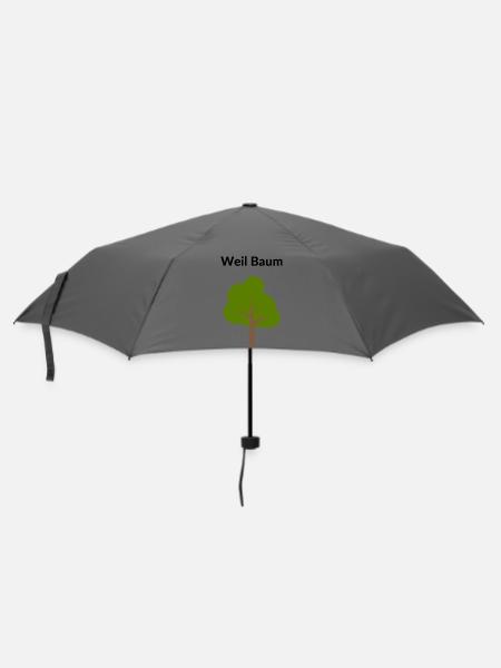 Weil Baum.... - Regenschirm (klein) - Grau
