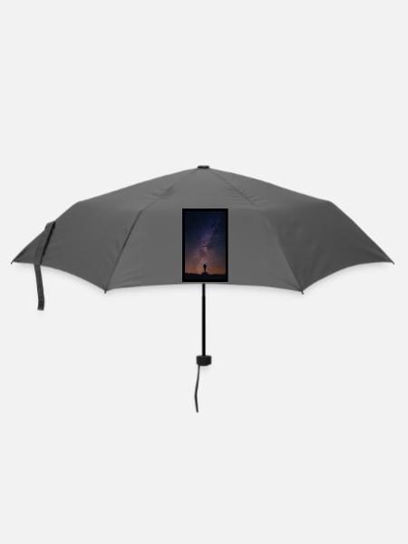 Black Sky Photo Science Fiction - Regenschirm (klein) - Grau