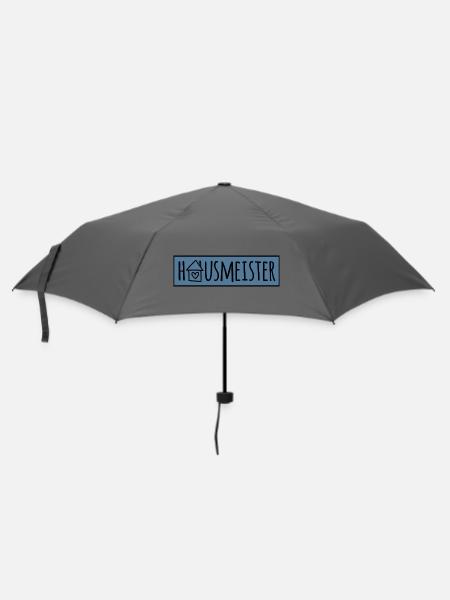 Hausmeister - Regenschirm (klein) - Grau