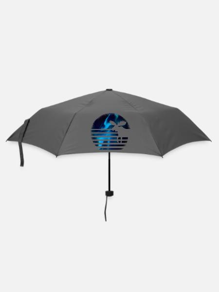 Elch - Regenschirm (klein) - Grau