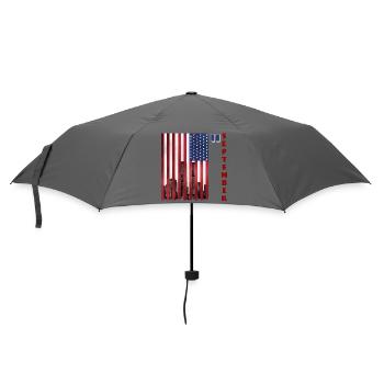 11 September - Patriot Day USA Gedenken - Regenschirm (klein) - Grau - Vorne