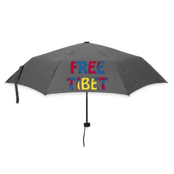 free tibet - Regenschirm (klein) - Grau - Vorne