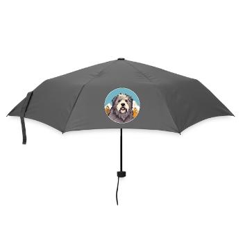 Pyrenäen-Schäferhund-Rasse Cartoon Kawaii Waterco - Regenschirm (klein) - Grau - Vorne
