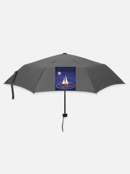 Sterne sind mein Wegweiser - Regenschirm (klein) - Grau
