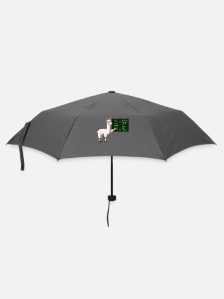Lama Teacher Lehrerin - Regenschirm (klein) - Grau