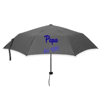 FROHER VATERTAG. PAPA. VATERTAG - Regenschirm (klein) - Grau - Vorne
