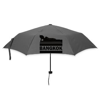 Bangkok Buddha Thailand Temple Wat Pho Souvenir TH - Umbrella (small) - grey - Front