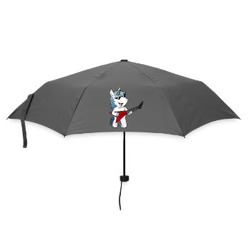 Einhorn E Gitarre Egitarre - Regenschirm (klein) - Grau - Vorne